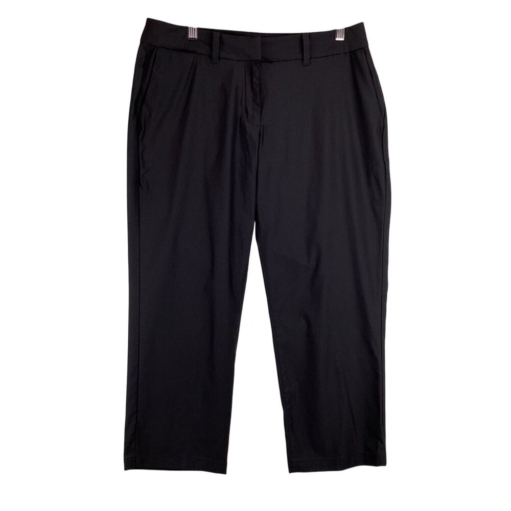 Nike Golf‎ Dri-Fit Black Pants Size 10 Cropped Sportswear Golf